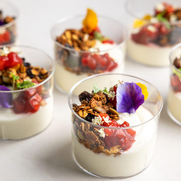 Whipped Greek Yoghurt, Granola, Honey & Fruit Compote