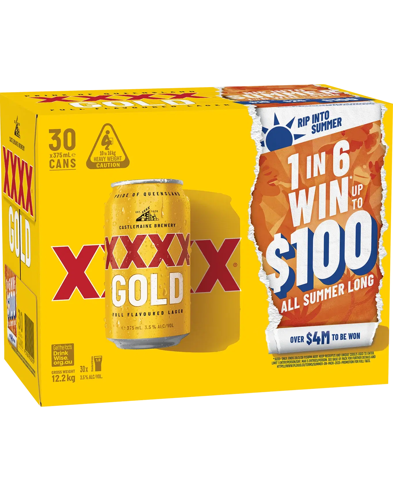 XXXX Gold 30 Block Cans
