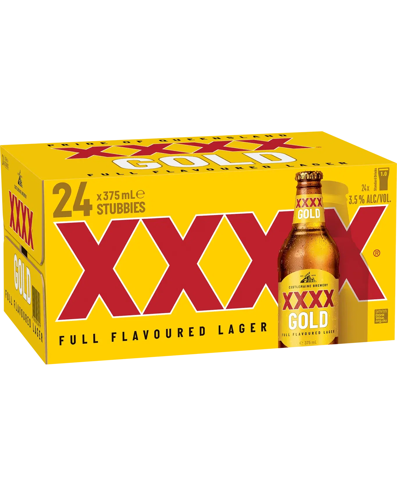 XXXX Gold Mid Strength Lager Bottles