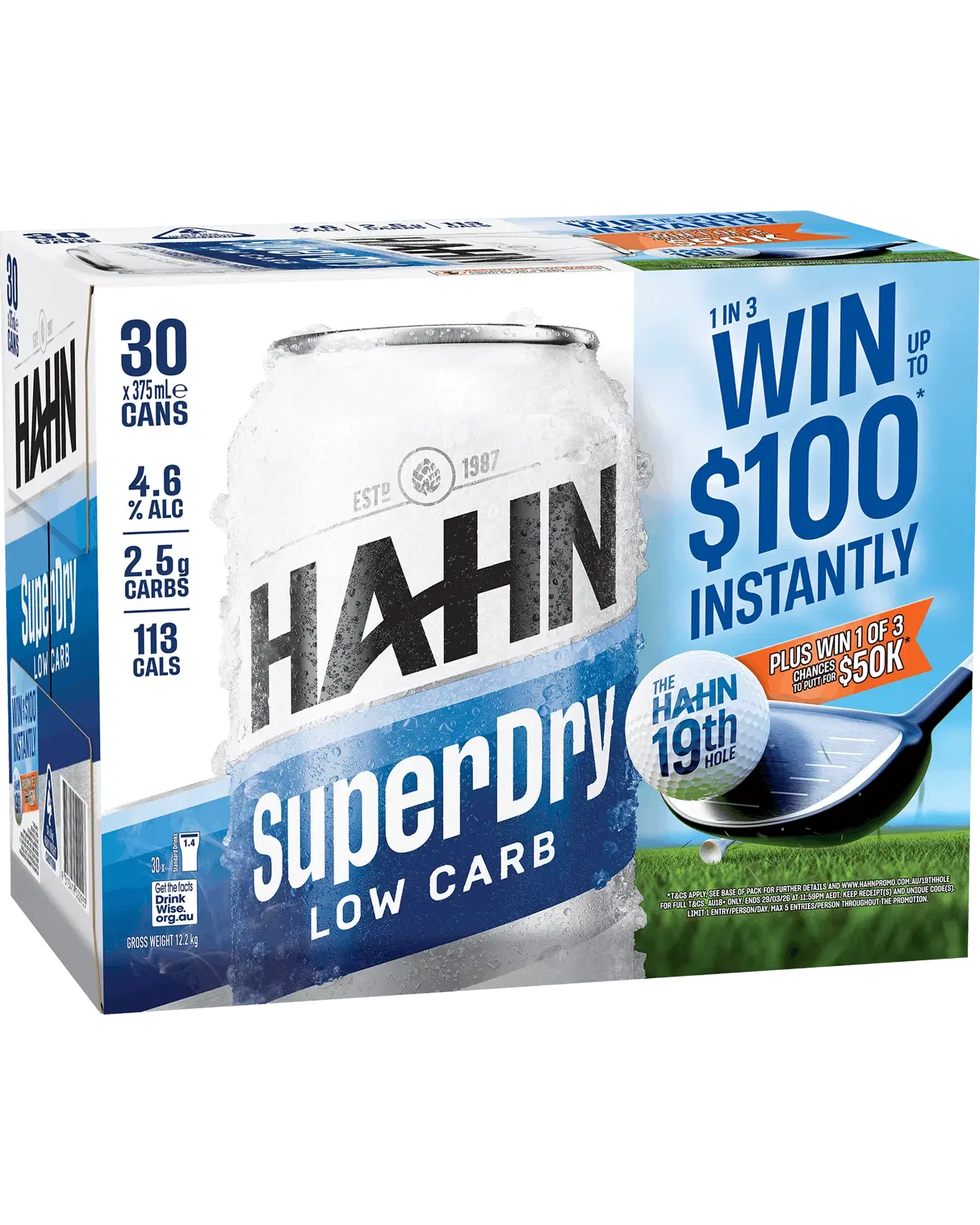 Hahn Super Dry Cans