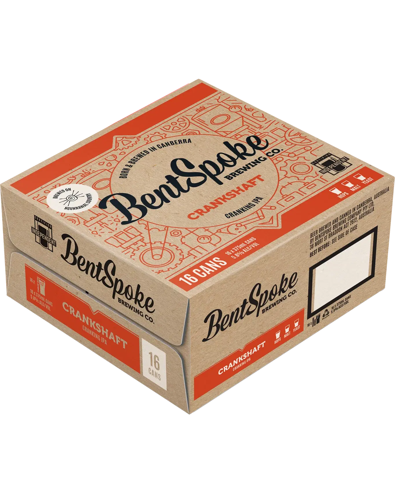 BentSpoke Brewing Co. Crankshaft IPA Cans