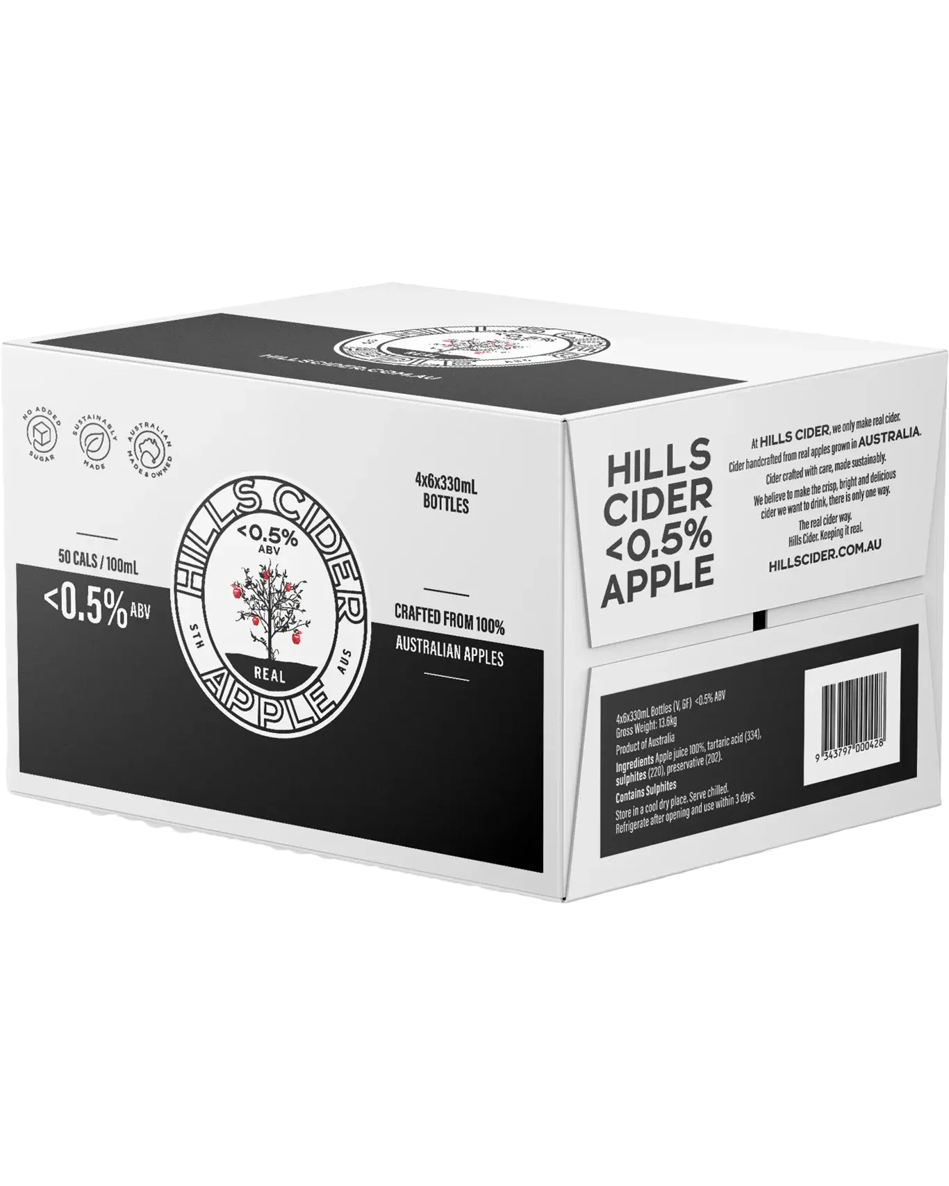 The Hills Cider Company Virgin Apple Cider Bottles