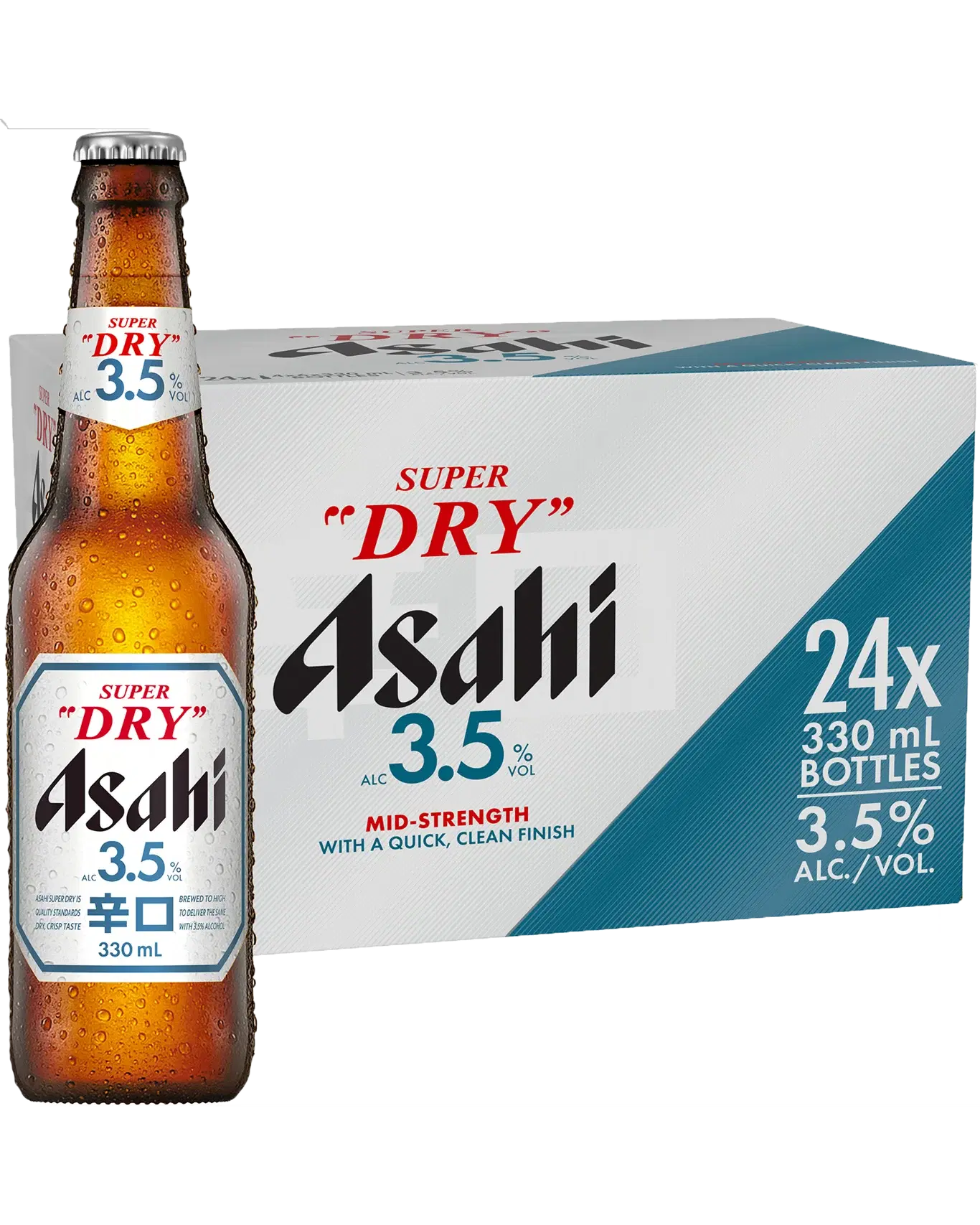 Asahi Super Dry 3.5% Lager Bottles