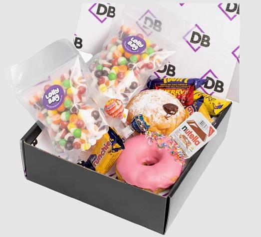 Freeze Dried Skittles & Donut Box