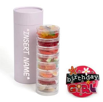 Lolly Stackers (Choose Your Lollies) + Free Birthday Girl Badge