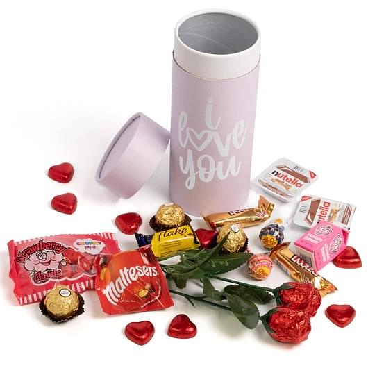 Candy Filled Love Cylinder