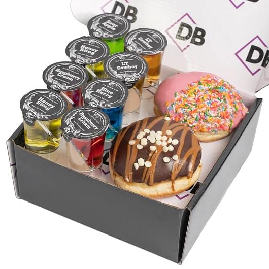 Donuts & 8 x Shots Box