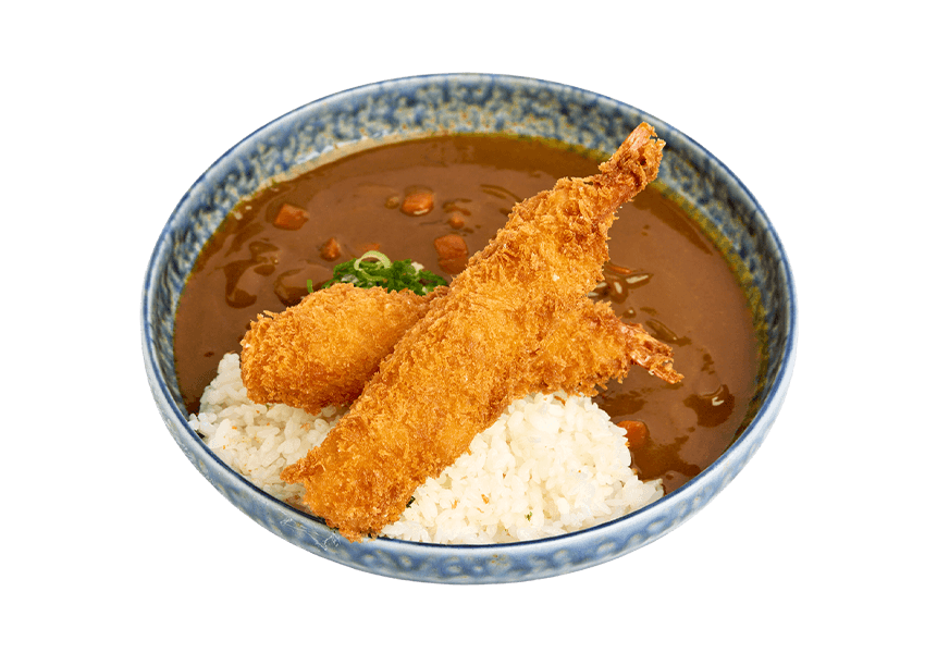 Jumbo Prawn Katsu Curry Don