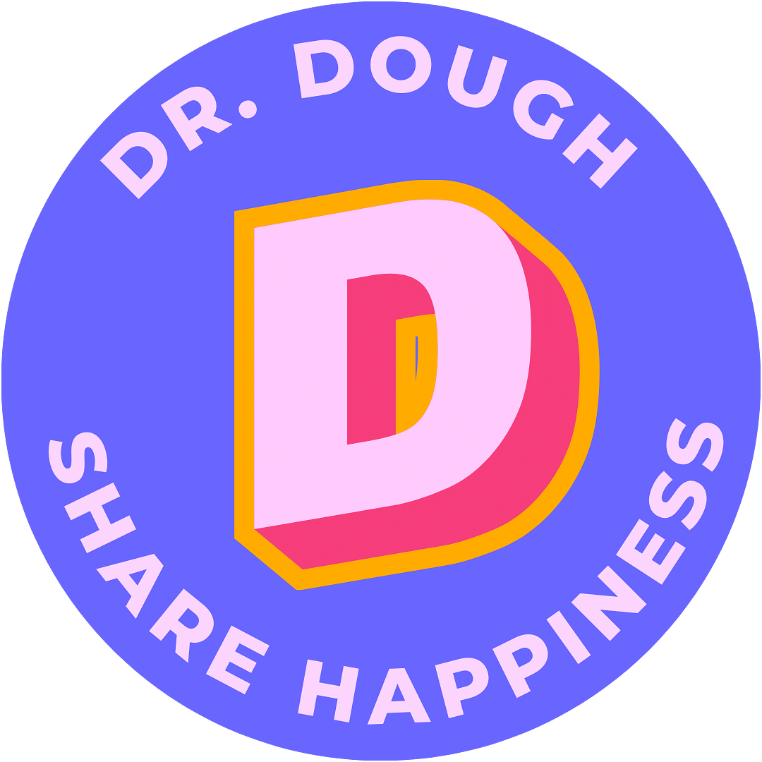 Logo for Dr. Dough Donuts