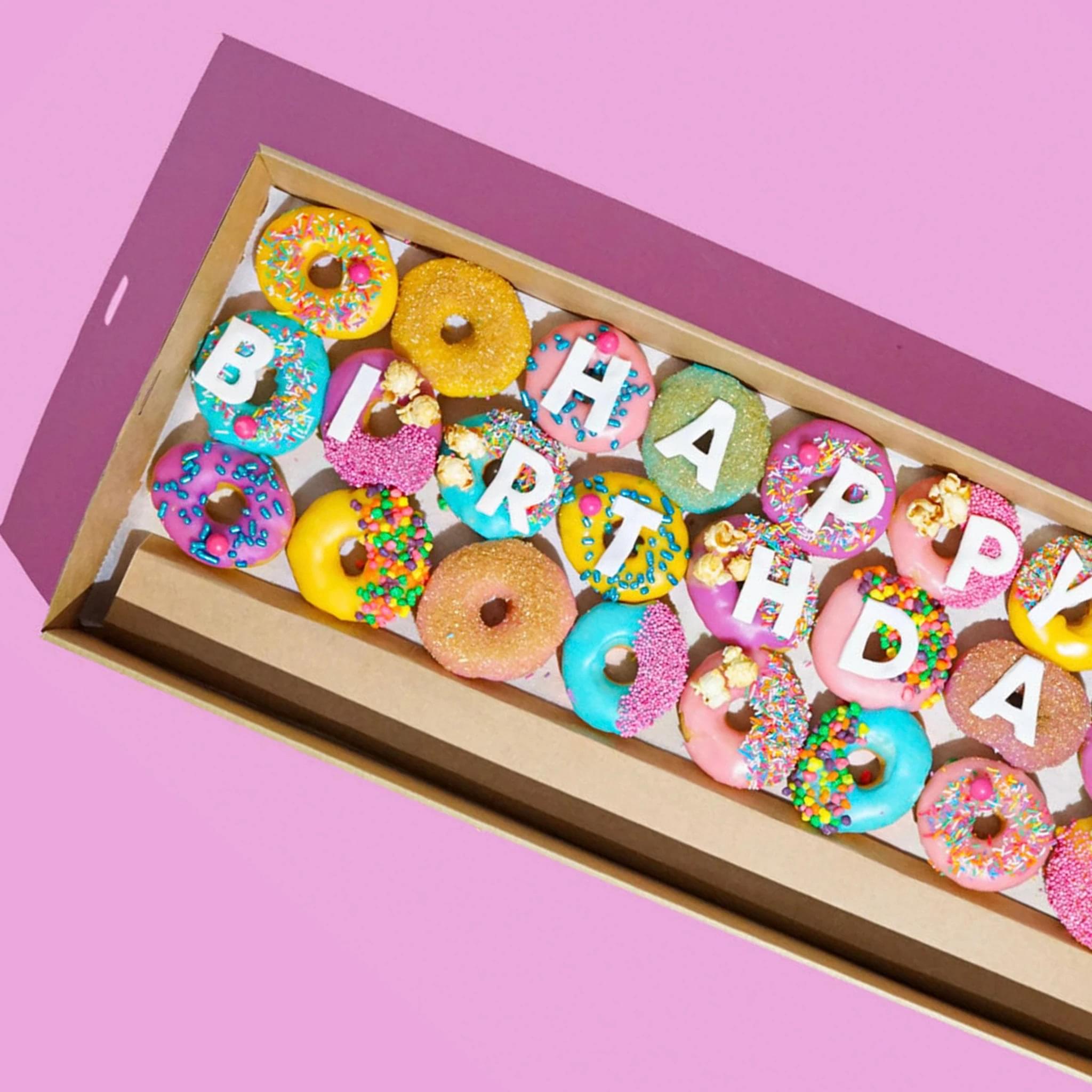 Happy Birthday Mini Donuts - Pastelation