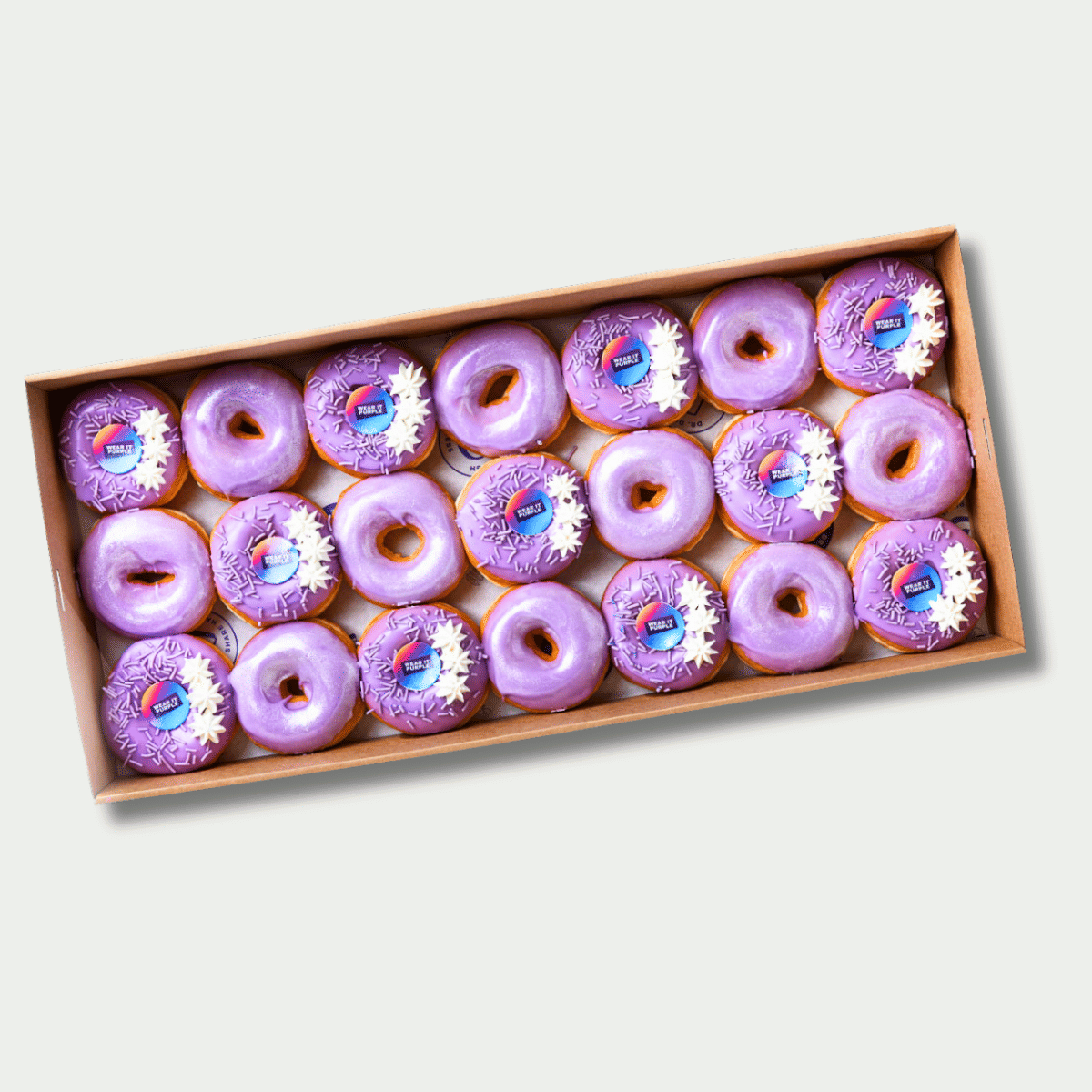 Wear It Purple Day Mini Donuts