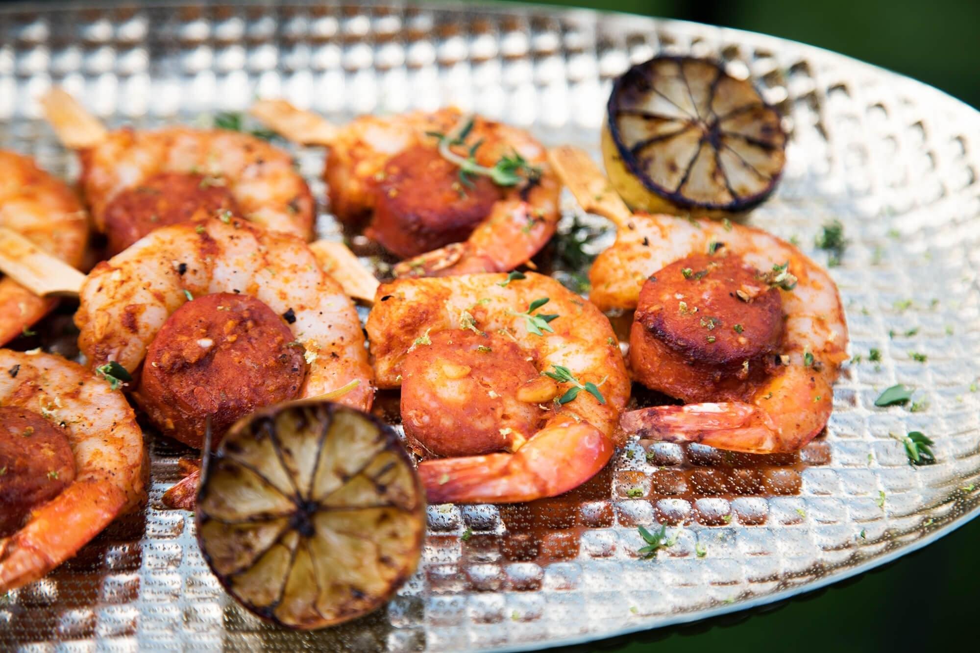 Prawn & Chorizo Skewers