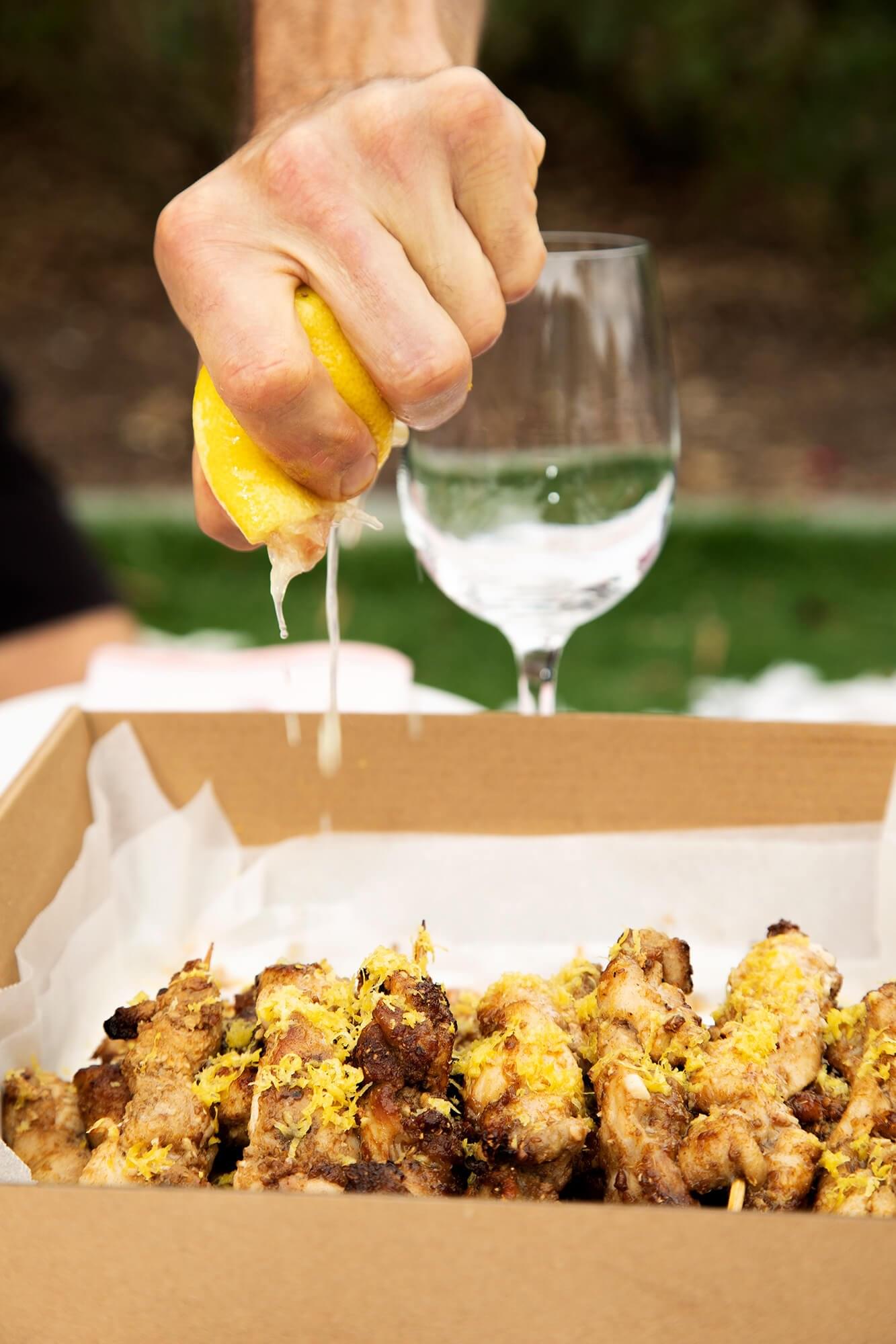 Sumac & Garlic Chicken Skewers