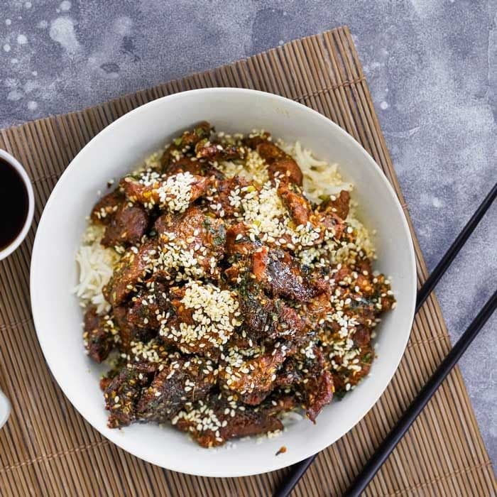 Xinjiang Spicy Cumin Lamb w Basmati Rice