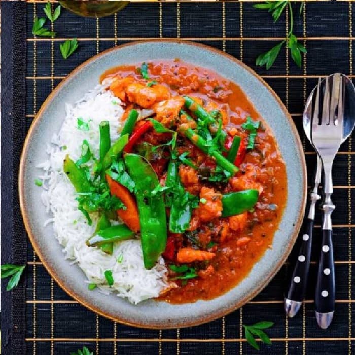 Chicken 65 with Rice