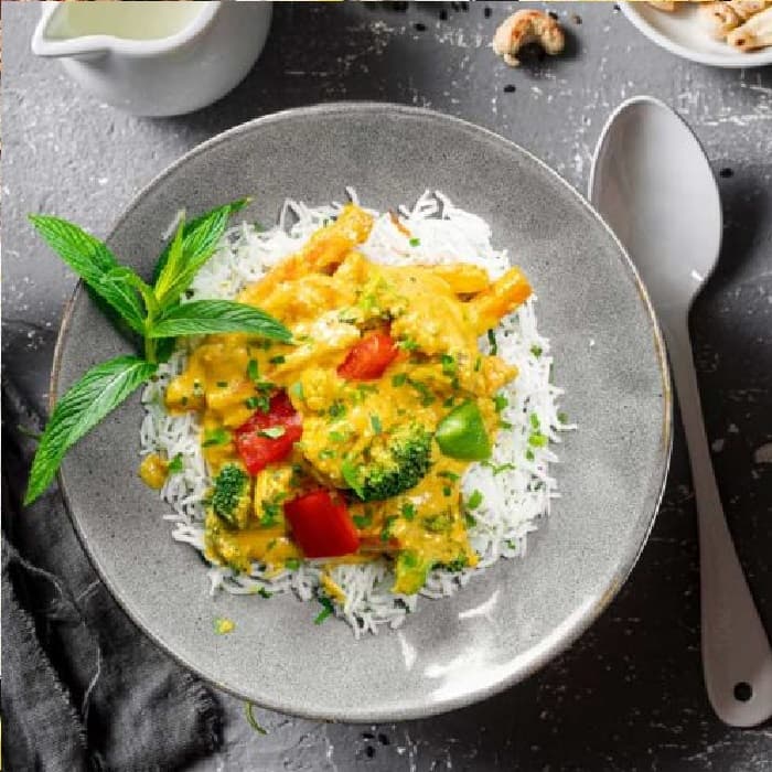 Vegetable Curry W Basmathi Rice