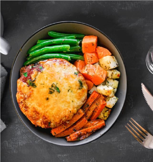 Chicken Parma with Vegetables