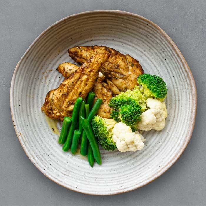 Moroccan Chicken w Light Vegetables