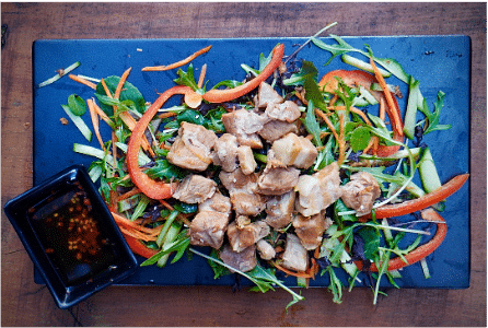 Braised Coconut Pork Salad Bowl