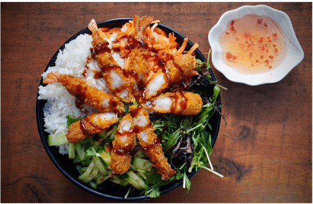 Crispy Prawn Rice Bowl