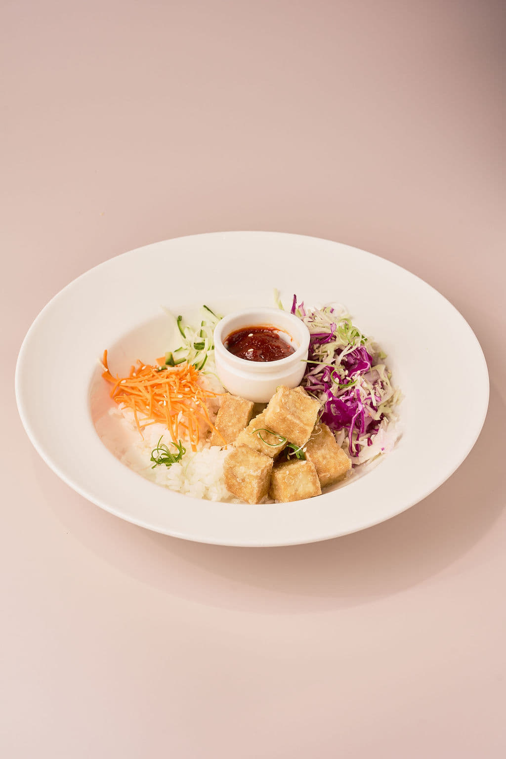 Korean Vegetarian Bibimbap Rice Bowl