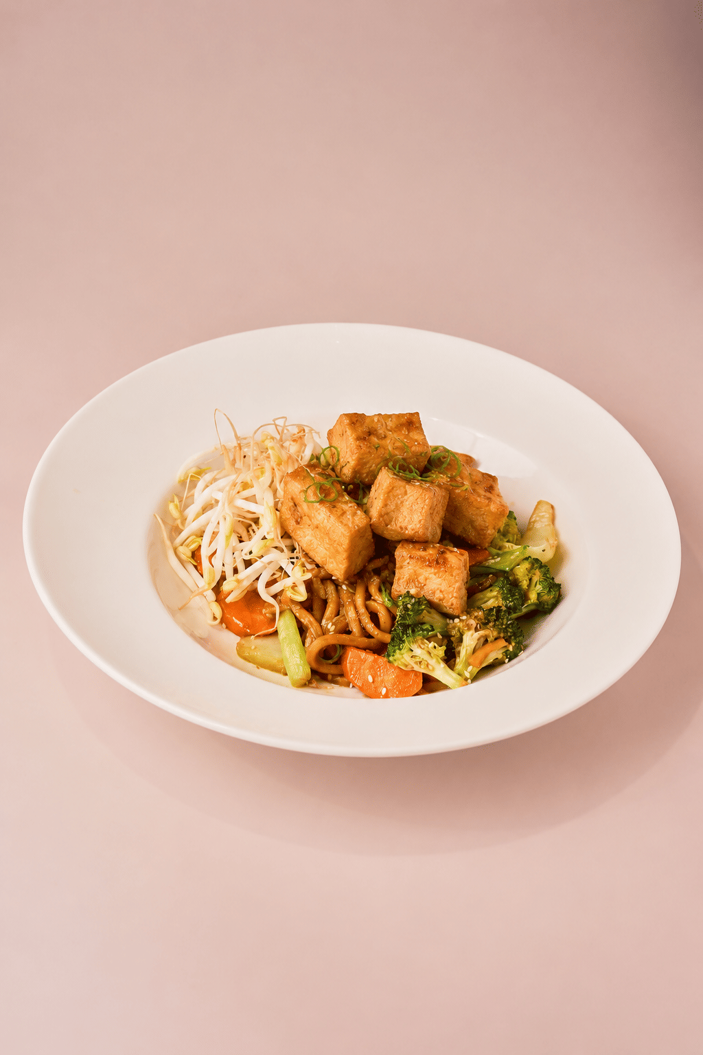 Stirfried Hokkien Noodle with Fried Tofu