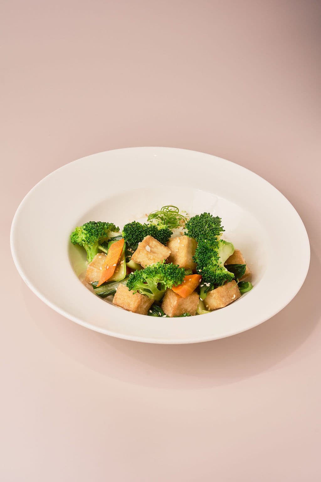 Vegan Tofu Stir-Fried with Rice