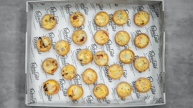 Caramelised Red Onion and Cheddar Tarts