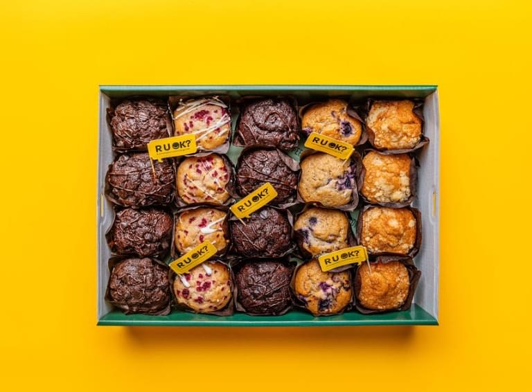 R U OK Day Assorted Mini Muffins (20 Pack)