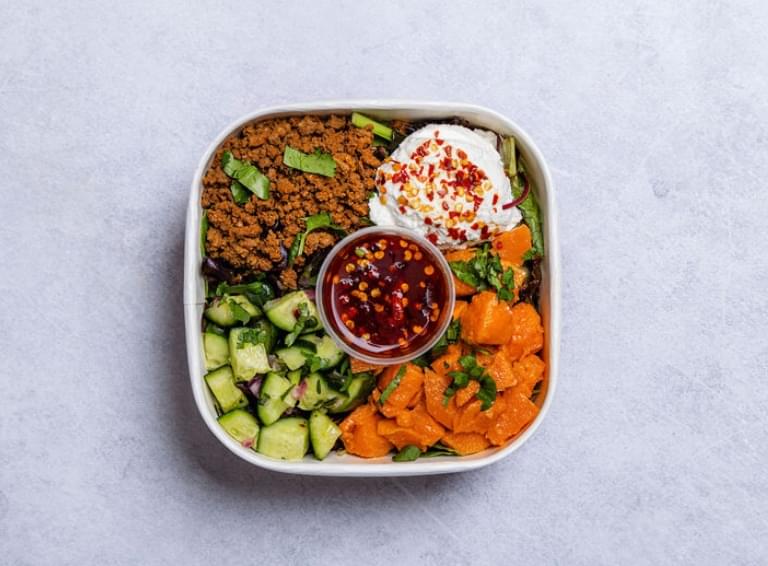 Hot Honey Ground Beef Bowl