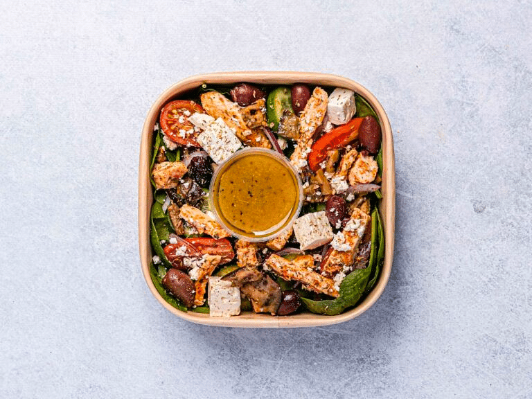 Mediterranean Chicken Salad Bowl