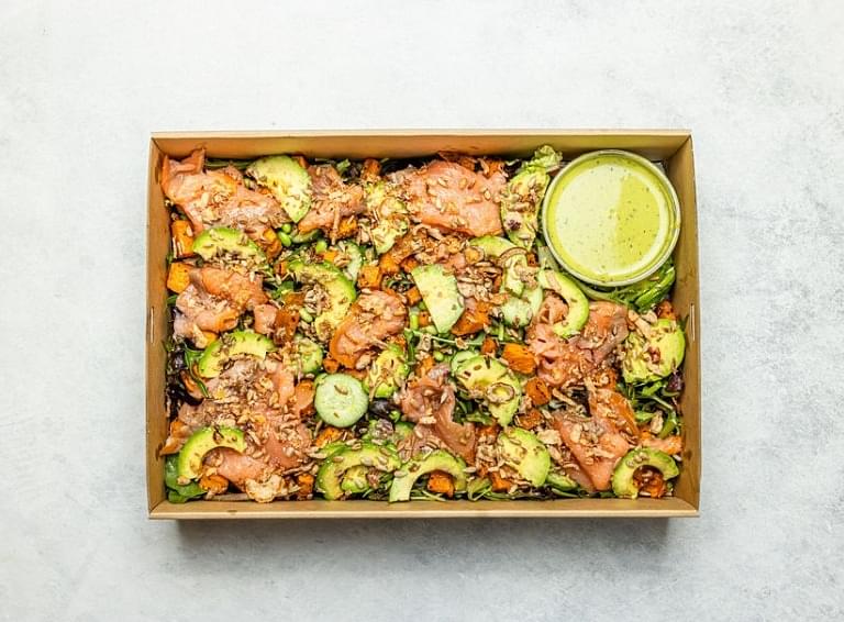 Smoked Salmon Green Goddess Salad Platter