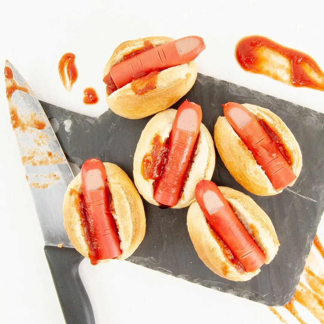 Bloody Finger Hot Dogs