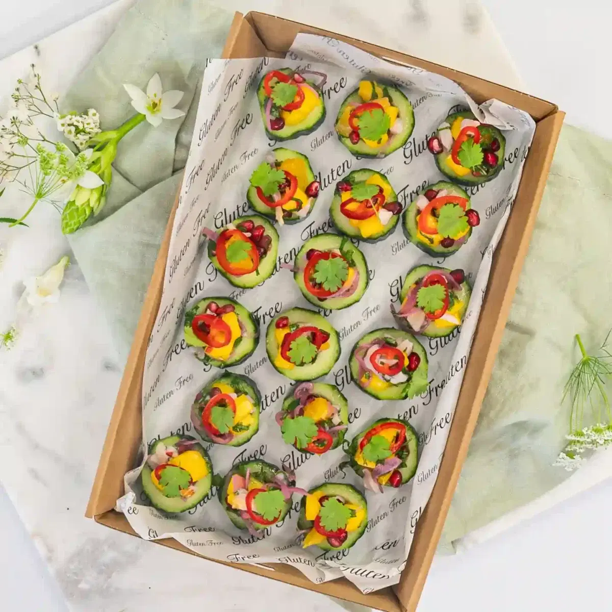 Mango, Lychee & Pomegranate Salsa