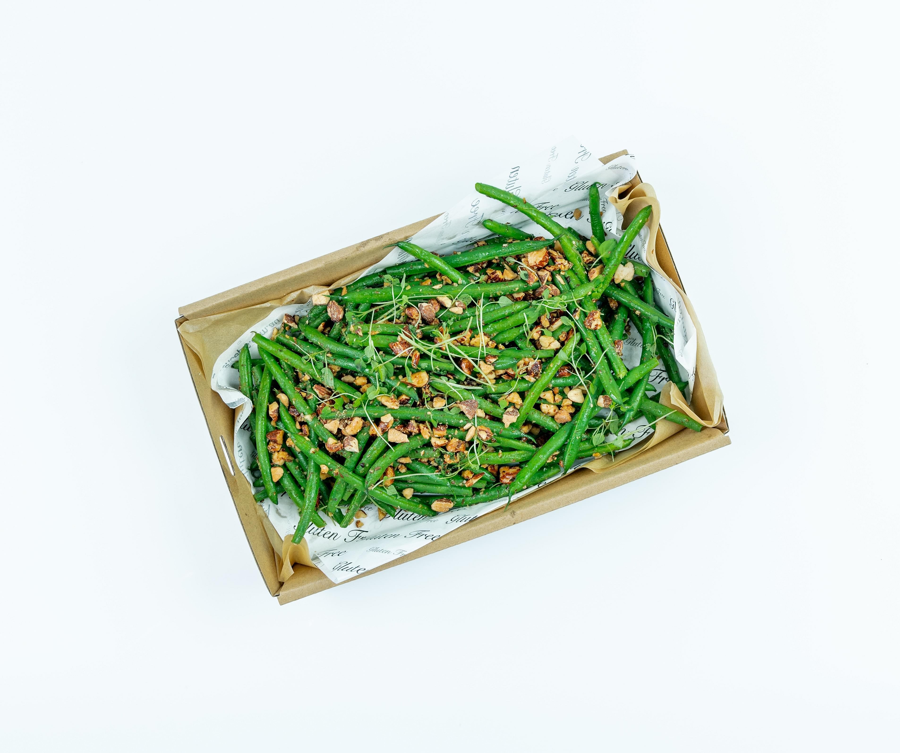 Marinated Blistered Green Beans & Smoked Almonds