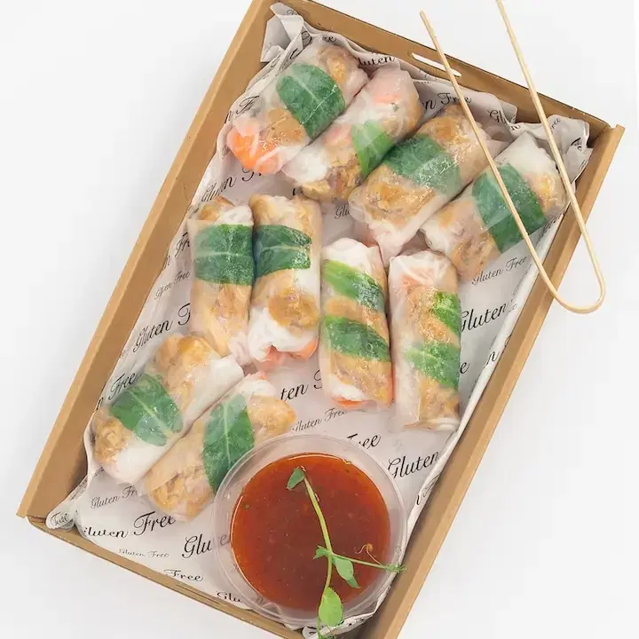 Fragrant Lemongrass Chicken Mini Rice Paper Roll
