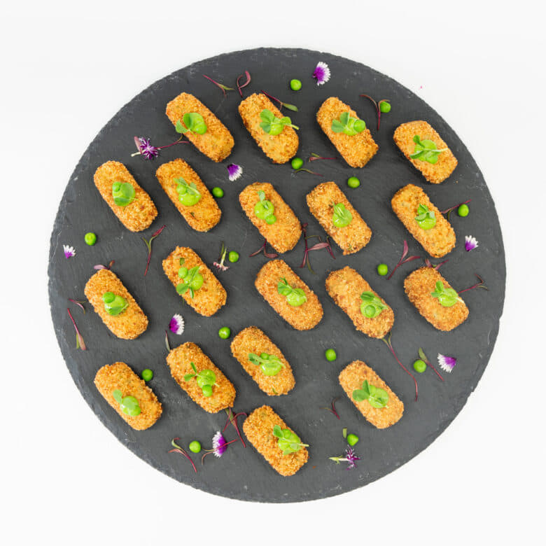 Pea & Mint Croquette, Herbed Aioli