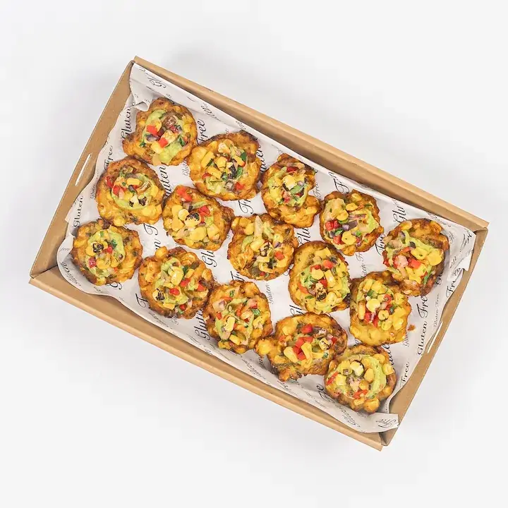 Charred Sweetcorn Fritter, Avocado Crema & Pineapple Corn Salsa