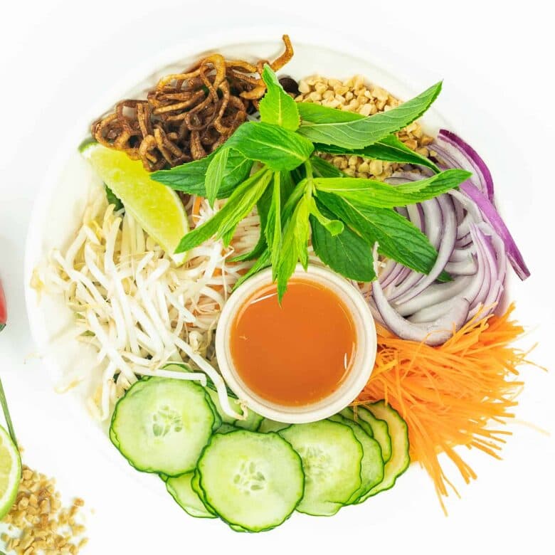 Vietnamese Noodle Salad - Nourish Bowl