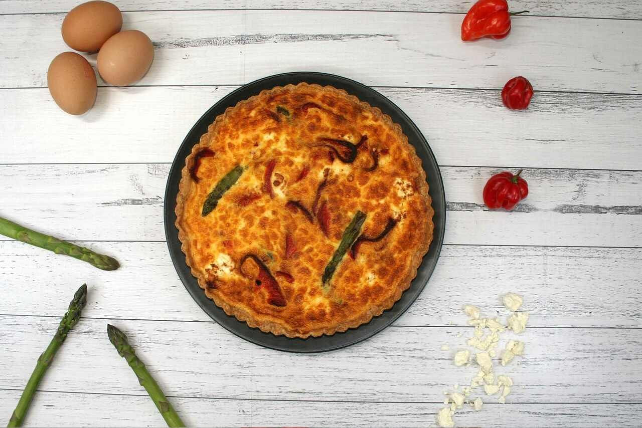 Quiche With Grilled Vegetables Family Sized