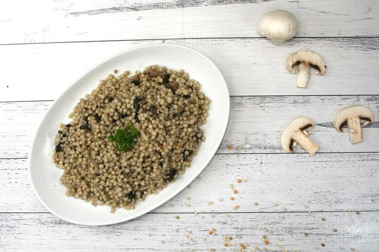 Pearl Cous Cous With Mushroom