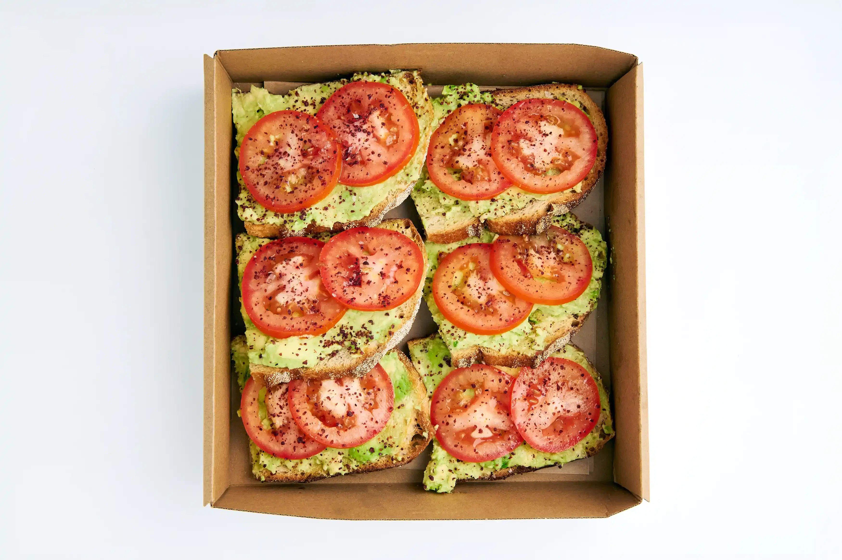 Avo Toast Box - Sumac Tomatoes