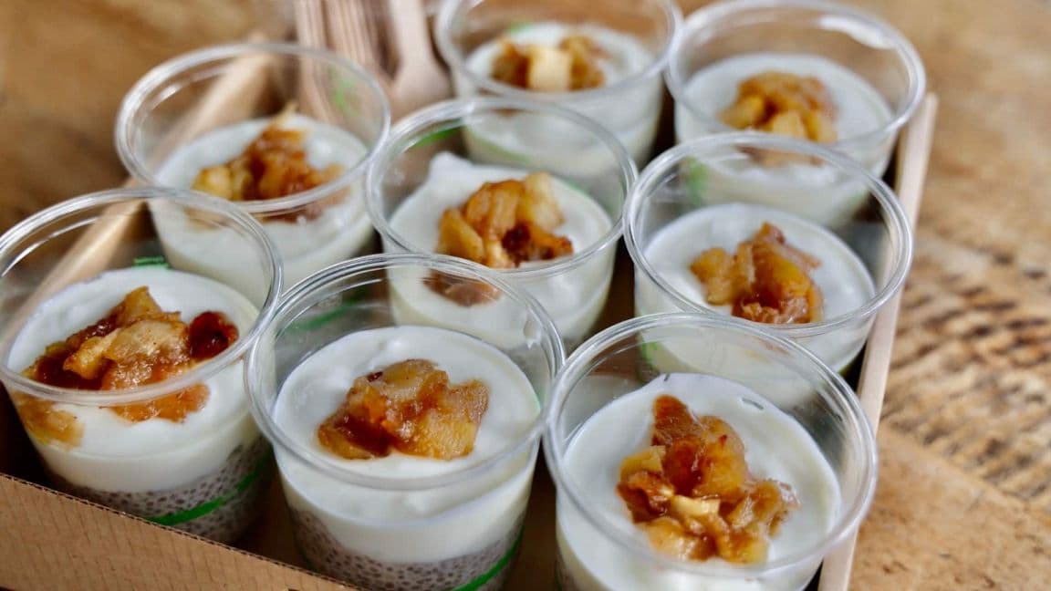 Cinnamon Apple Pie Chia Pots Platter