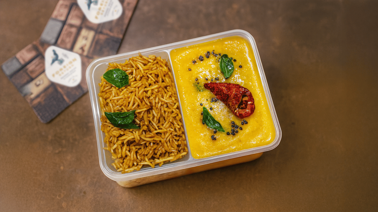 Dhaba Style Dal Masala with Tamarind Rice