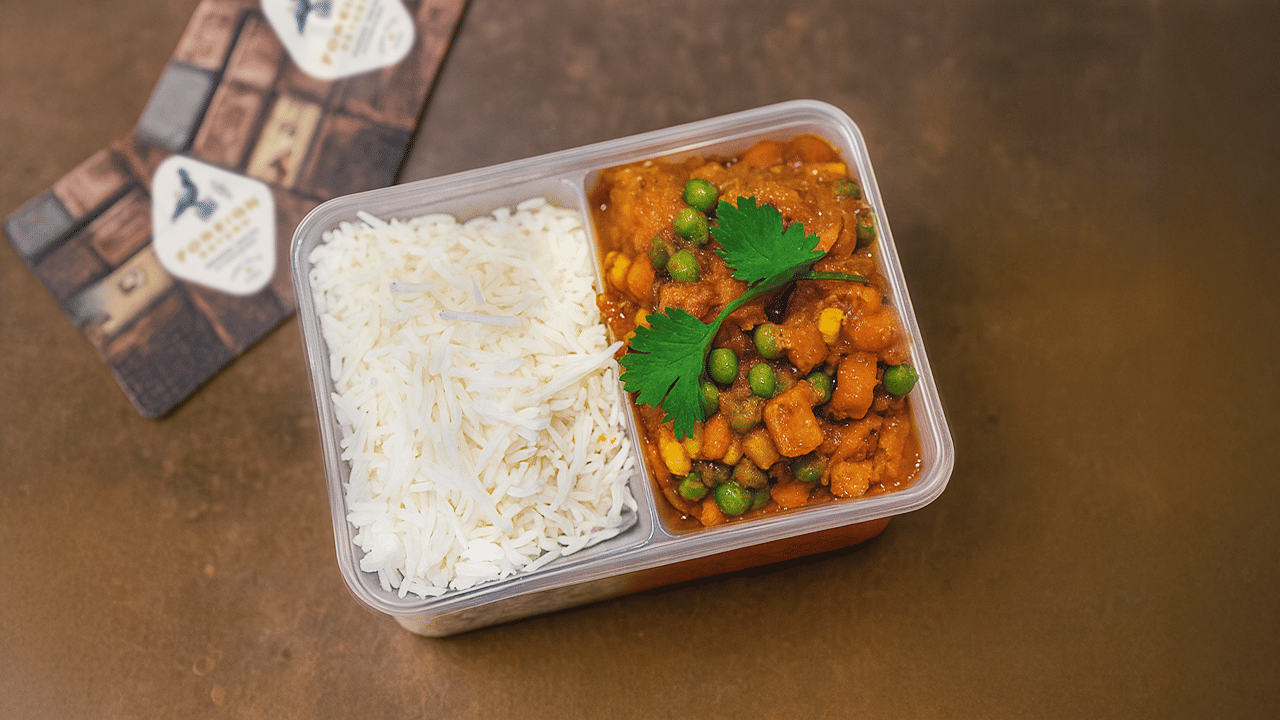 Mix Vegetable Curry & Basmati Rice