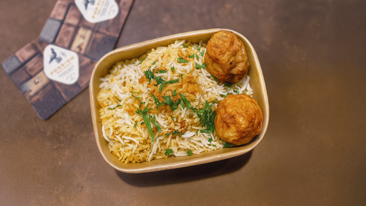 Mumbai Style Egg Biryani, Raita