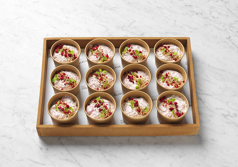 Raspberry Chia Breakfast Pots