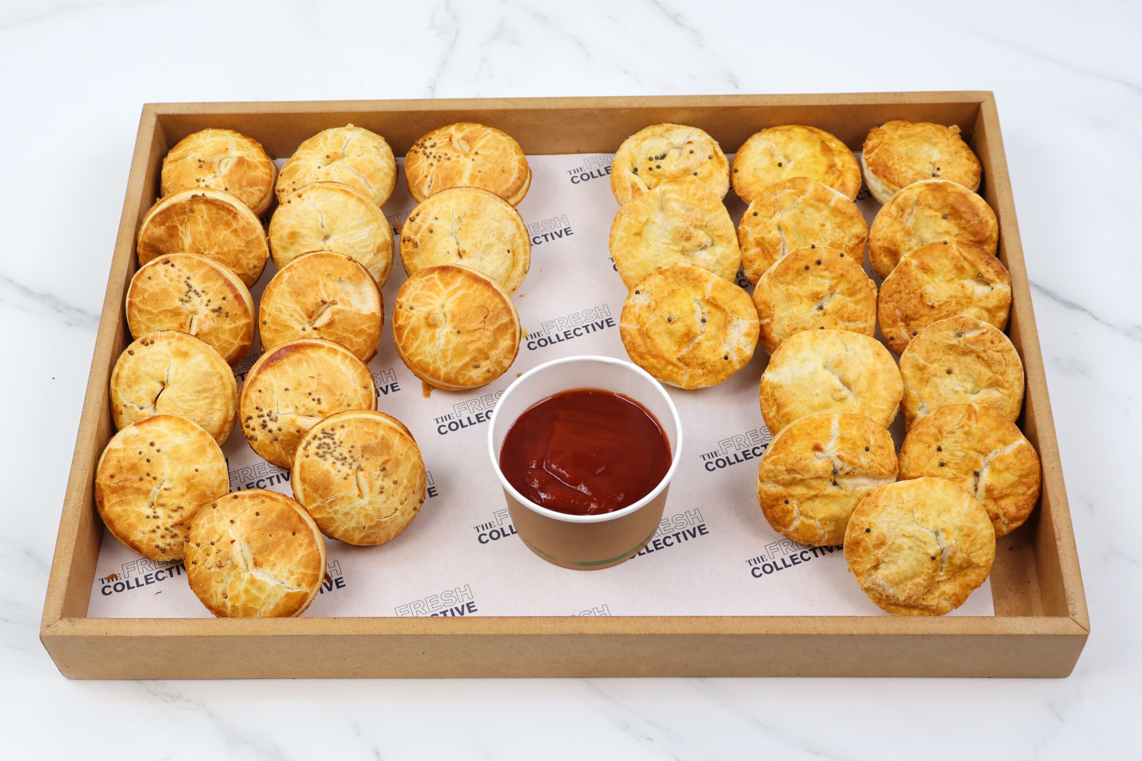 Warm Mixed Chicken Party Pies