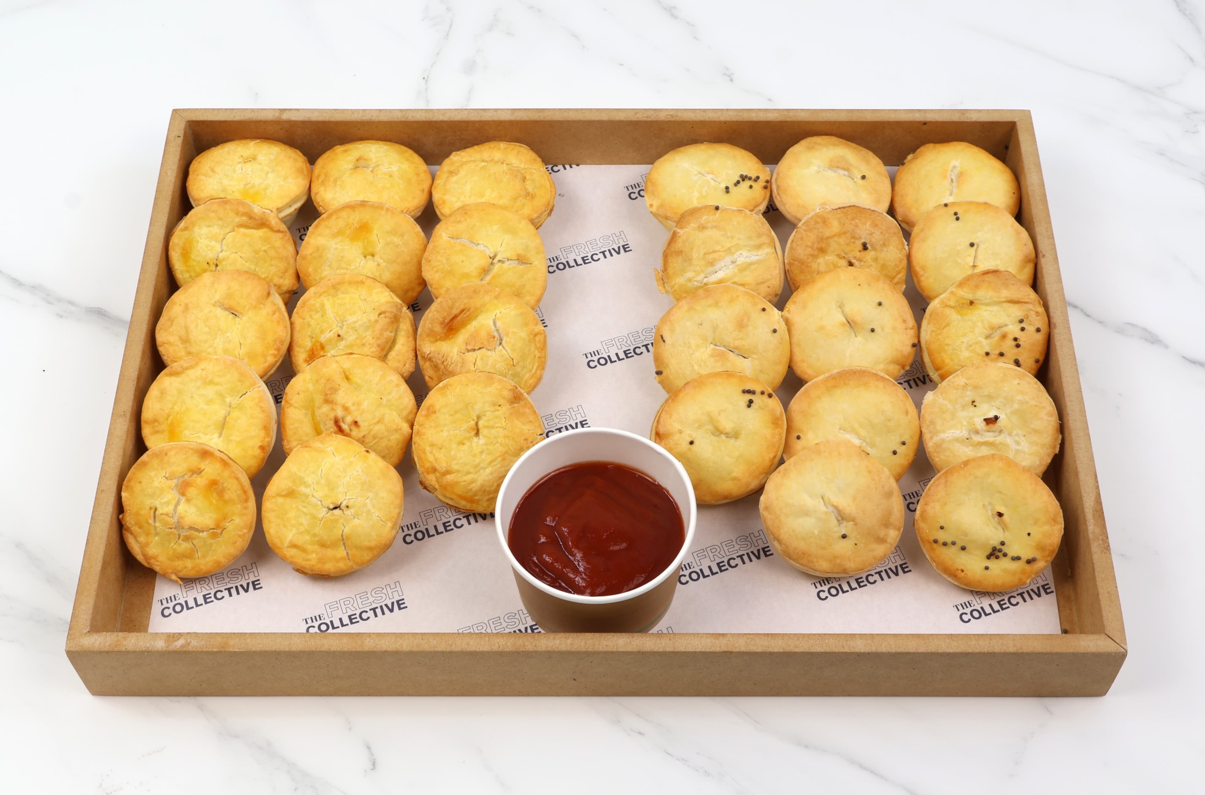 Warm Mixed Gluten Free Party Pies