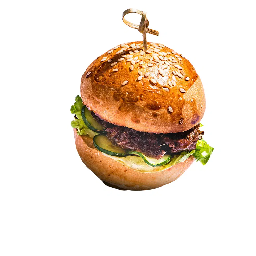 Mini BBQ Pulled Shiitake Burger